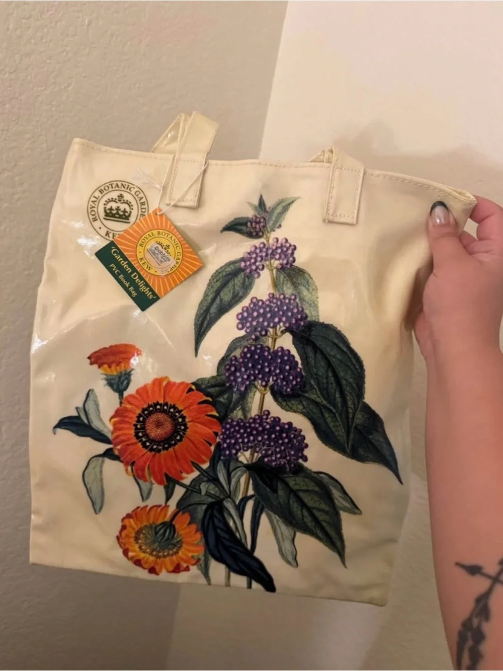 Royal Botanic Gardens Floral Print Tote Bag